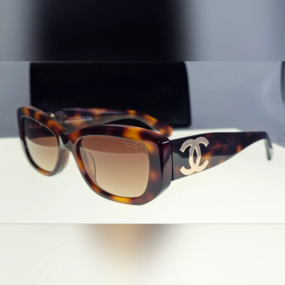 Chanel 5493-A 1295/S9 Women's Tortoise/Brown Polarized Sunglasses